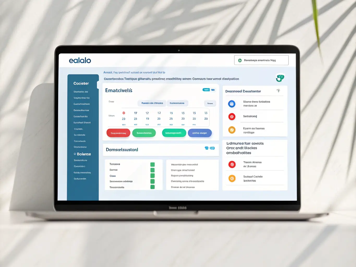 A screenshot of the Estalo platform interface, highlighting the automated exercise and assessment generation feature, with options for customization and difficulty level adjustments.